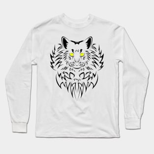The Cat Abstract Long Sleeve T-Shirt